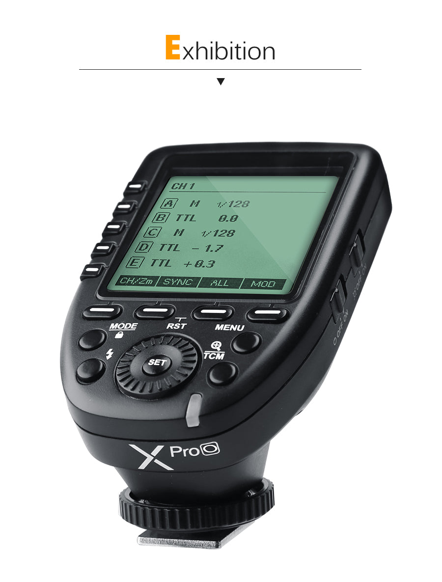 Godox Xpro-C Xpro-N Xpro-S Xpro-F Xpro-O Xpro-P 2.4G TTL Wireless Trigger Transmitter for Canon Nikon Sony Fuji Olympus Pentax