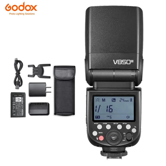 Godox V850III 76W 2.4G GN60 Wireless X System Li-ion Battery Speedlite for Canon Nikon Sony Pentax Olympus Optional X2T trigger