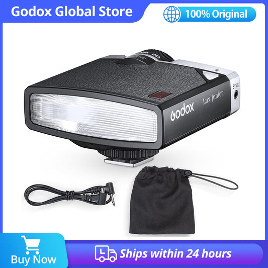 Godox Lux Junior Camera Flash GN12 6000K±200K 7 Levels Flash Speedlite Trigger for Canon Nikon Fujifilm Olympus Sony Camera