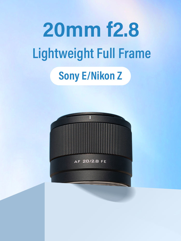 VILTROX 20mm F2.8 Camera Lens Full Frame Ultra Wide Angle Auto Focus VLOG Lens For Sony E A7C A6400 EV-Z10 Nikon Z Camera Z30 Z6