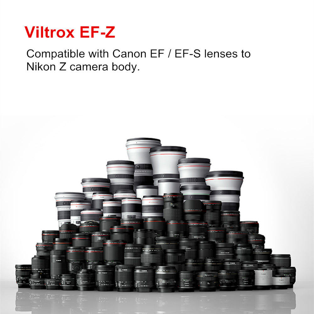 VILTROX EF-Z 2 IS Anti-Shaking Lens Mount Auto Focus Lens Adapter Ring for Canon EF/EF-S Lens to Nikon Z Mount Z6 Z7 Z50 Camera