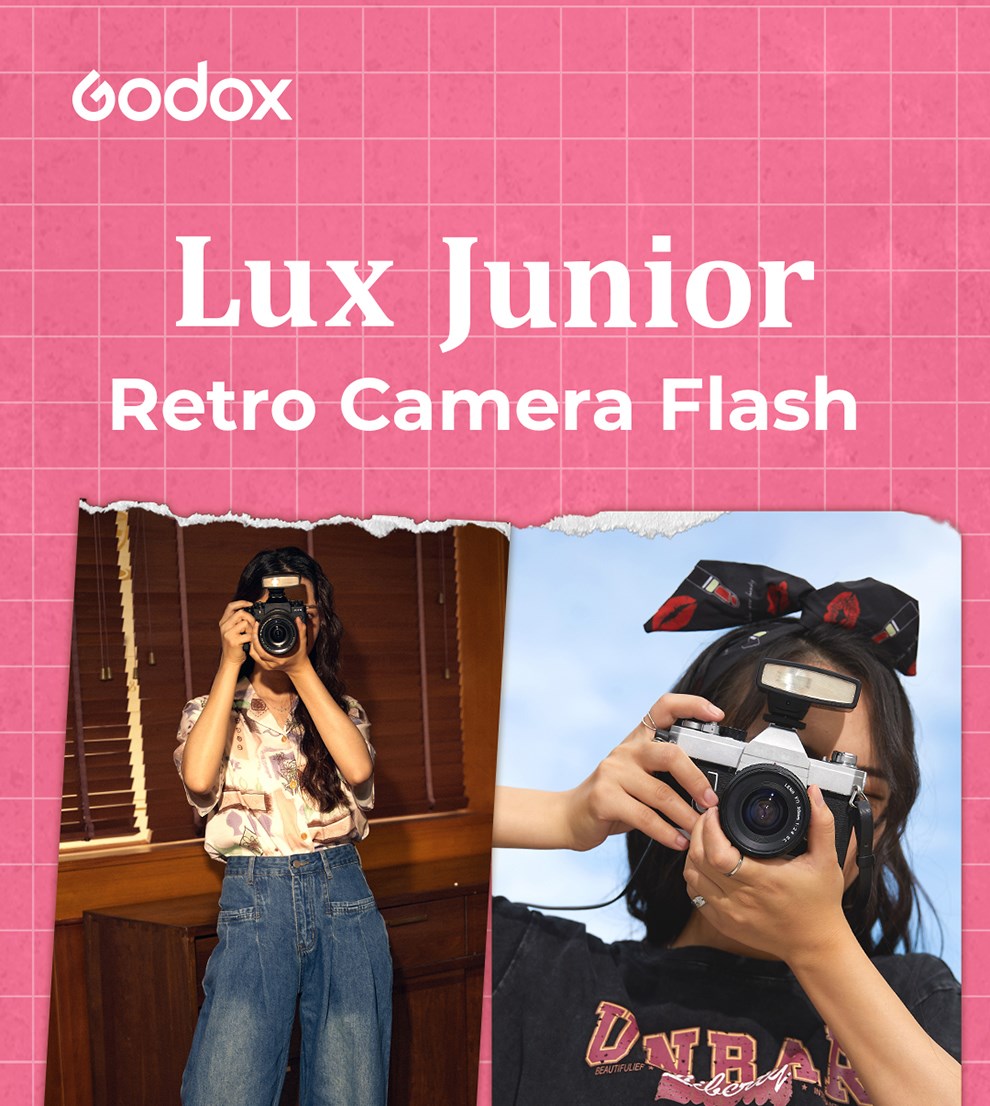 Godox Lux Junior Camera Flash GN12 6000K±200K 7 Levels Flash Speedlite Trigger for Canon Nikon Fujifilm Olympus Sony Camera