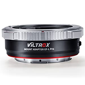 VILTROX EF-L Pro Auto Focus Lens Mount Adapter with Security Lock for Canon EF/EF-S Lens to L Mount Camera Leica SL2 Lumix Sigma