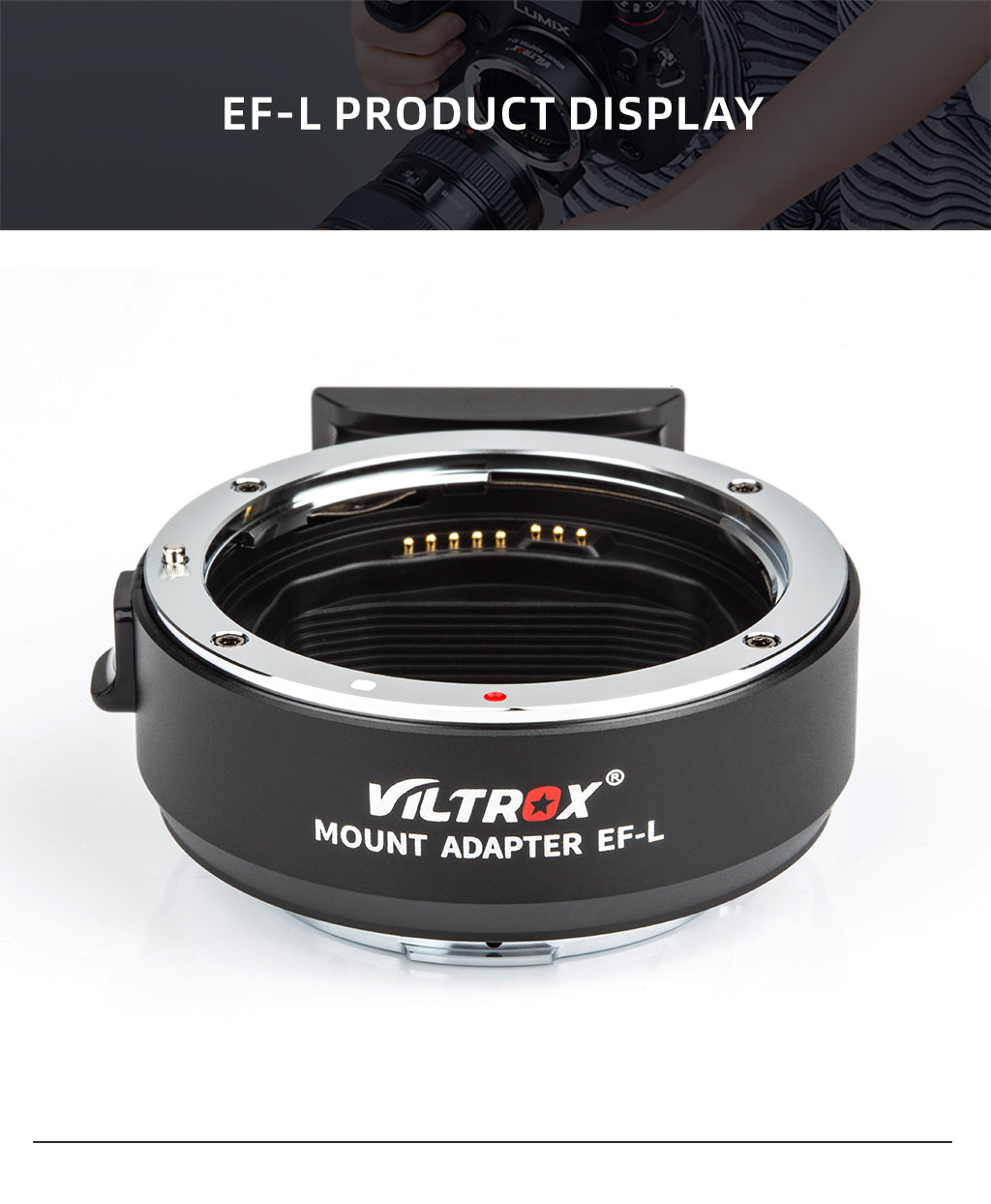 Viltrox EF-L Auto Focus Lens Mount Adapter For Canon EF EF-S Lens to Leica SL2 Panasonic S1 S1R S1H S5 Sigma fp L Mount Camera