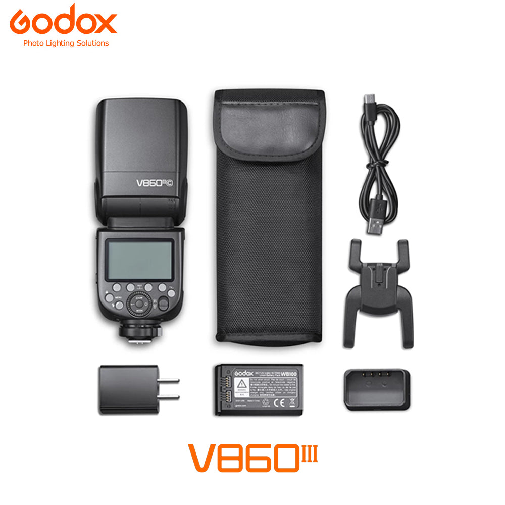 Godox V860III V860IIIC V860IIIN 860III Speedlite Camera Flash TTL HSS Flash for Canon Sony Nikon Fuji Olympus Pentax Camera