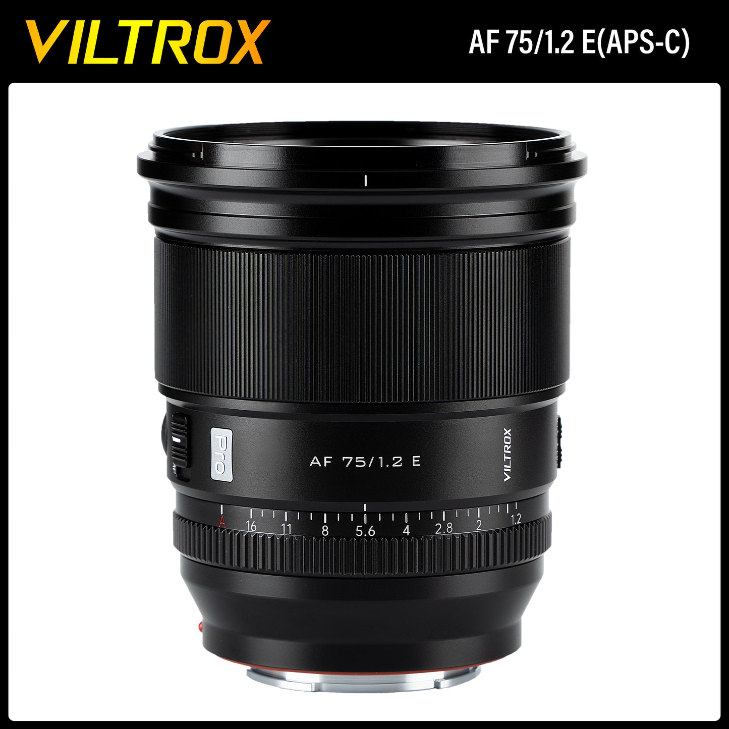 VILTROX 75mm F1.2 Lens Auto Focus Large Aperture Portrait APS-C for Sony E Nikon Z Fuji X Fujifilm Sony Nikon Mount Camera Lens